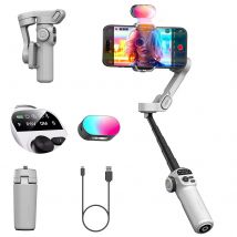 AOCHUAN Smart X2 Smartphone 3-Achsen-Gimbal-Stabilisator für iPhone und Android-Telefon mit integriertem Verlängerungsstange und LED-Anzeige