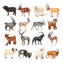 Tierfigur Spielzeug Tiere Schaf Antilope Ziege Argali Hirsch Actionfiguren Plastikmodelle Kinderspielzeug Spiele Kindergeschenke Miniatur