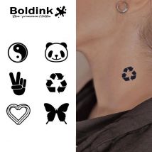 Harmony Icons Boldink Temporäres Tattoo, Letzt bis 15 Tage, neue Technologie, magischer, wasserfester, semi-permanenter Aufkleber.