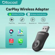 Ottocast Mini Wireless CarPlay Android Auto Adattatore Plug Play USB Dongle 5.0 WIFI Accessori Auto per VW Benz Audi Toyota Ford