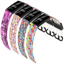 Baaletc Band Replacement For Fitbit Charge 3 Bracelet Oli Panting Pattern Band Repalcemnet Wristband