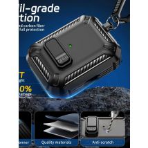 For Airpods Pro 3 Security Lock Case carbon fiber TPU PC Case Switch headset Case Shockproof Cover For Men Air Pods Pro 3 Cases