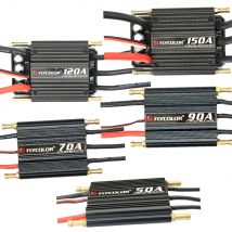 Controlador de velocidad ESC Flycolor sin escobillas 50A 70A 90A 120A 150A 2-6S Lipo BEC 5.5V/5A para barco RC