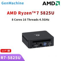 Genmachine AMD Ryzen7 5700U 5800H 5800U 5825U 5900HX Mini PC Computer Windows 11 Ryzen Gaming Pc Dual LAN WIFI6 BT 5.2 DDR4