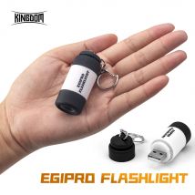 Kingdom Flashlight Fishing Tackle USB Interface Mini Easy Carry Use Rechargeable 5.3cm*2cm Plastic Fishing Flashlight Tools