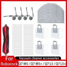 Roborock Q7 M5 / Q7 M5+ / Q7 L5 / Q7 L5+ / Q7 TF / Q7 TF+ / Q7B / Q7T+ Plus Parti Spazzola principale Filtro Mop Sacchetto per la polvere in tessuto