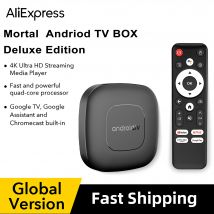 TV Box Mortal T1 2024 Android  Allwinner H313 Quad Core HDR10+ 4K 2 GB RAM 8 GB 16 GB ROM 2,4 G y 5 G Wifi Reproductor multimedia de cine en casa