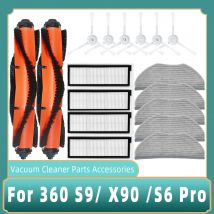 Für 360 S9 S6 Pro X90 X95 Robotic Staubsauger HEPA-Filter Rolle Haupt Pinsel Seite Pinsel Mopp Tuch Lappen Ersatzteile Zubehör