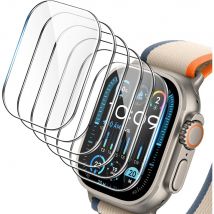 6 Stück Displayschutzfolie aus gehärtetem Glas für Apple Watch Ultra 3 2 1 Ultra2 Schutzfolie Displayschutzfolie Zubehör