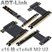 ADT-Link PCI Express 4.0 X16 a X1 X4 X8 M.2 NVMe U.2 SSD NVMe Cavo di prolunga per unità a stato solido Gen4.0 PCIe Riser Cavo adattatore