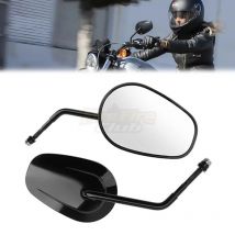 Für Harley Touring Road King Road Glide Sportster 883 1200 Dyna Heritage Softail FXDB Schwarz Motorrad 8 MM Rückspiegel