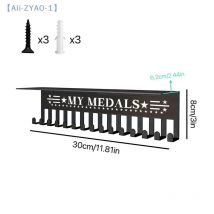 【ZYAO-1】Heavy-Duty Metal Awards Trophy Display Stand Medal Hooks Wall Mount Organizer Medal Storage Holder Display