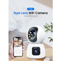 Eseecloud-cámara IP UHD de 4MP para el hogar, intercomunicador CCTV a todo Color con lente Dual, WIFI, detección humanoide IA, Monitor de bebé