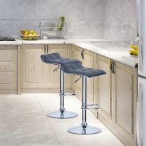 WOLTU 2 Teile/satz Barhocker Thekenhocker Kunstleder Gut Gepolsterter Sitz Esszimmerstuhl Höchstverstellbarer drehbarer Barstuhl