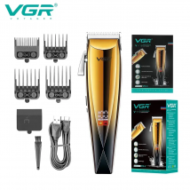 VGR 115, Haarschneider, wiederaufladbarer Haarschneider, verstellbare Haarschneidemaschine, Friseur-Haarschnitt, Digitalanzeige, Trimmer für Männer