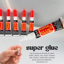 Negozio di cancelleria Adesivo forte istantaneo Super liquido Universale Plastica Metallo Legno 502 Colla cianoacrilato 1 g/pezzo 10/20/50 pezzi