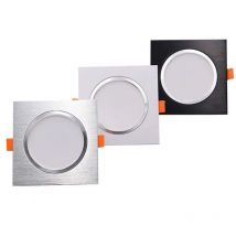 Dimmbares quadratisches LED-Downlight, Deckenleuchte, Gitterleuchte, 5 W, 7 W, 9 W, 12 W, 15 W, AC220 V, 110 V, eingebettetes Downlight, Strahler, Innenbeleuchtung