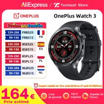 Versión global OnePlus Watch 3 Reloj inteligente Pantalla LTPO AMOLED de 1,50 pulgadas Procesador Snapdragon W5 GPS de doble frecuencia Wear OS