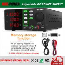NICE-POWER DC-Labor-Netzteil 30 V 10 A 5 A einstellbare Stromquelle für die Telefonreparatur RS232 USB PC Software-Steuerung Datenspeicher