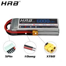 HRB 4S 14.8V Lipo Batteria 6000mah XT60 T Deans RC Parti Per VKAR BISON Buggy Auto FPV Aerei 1/10 Barca