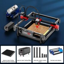 Coolook 90W macchina per incisione Laser CK1-55 incisore Laser in metallo controllo Wifi macchina da taglio per acido acrilico MDF