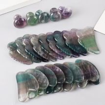 Natural Fluorite Scraper Face Care Gua She Tool Facial Skin SPA Massager Lifting Wrinkle Remover Beauty Health Neck Therapy