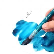 Artsecret Squirrel Hair Watercolor Paint Brush Soft Round Tip Wooden Handle Natural Hair Painting Brush Art Supplies 18SRQ