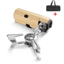 TARKA Fornello a cassetta da campeggio Bruciatore a gas pieghevole per esterni 2600w Forno a fuoco Pentole da cucina adatte per Toursit Escursionismo Picnic