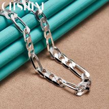 CHSHINE 925 Sterling Silber 8 MM Seitenkette 16/18/20/22/24 Zoll Halskette Für Männer Frauen Hochzeit Party Modeschmuck