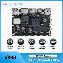 Khadas VIM3 SBC: Soc Amlogic A311D da 12 nm con NPU 5.0 TOPS |   4 GB + 32 GB (modello Pro)