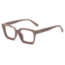 Transparent Anti Blue-ray Reading Glasses Square Shape Retro Presbyopia Eyeglasses Lightweight Wood Stripes Large Frame Eyewear