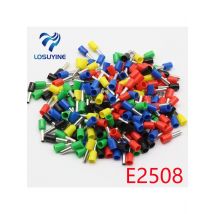 E2508 Tube insulating terminals 2.5MM2 100PCS/Pack Insulated Cable Wire Connector Insulating Crimp Terminal Connector E-
