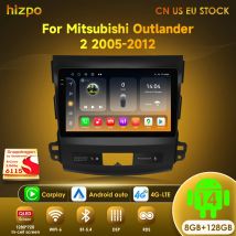 Hizpo 2 Din Android 14 Autoradio Per Mitsubishi Outlander 2 2005-2012 Lettore Video Multimediale di Navigazione GPS Carpaly Stereo Wifi