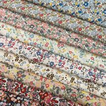 145×50cm Cotton Poplin Pastoral Floral 40S Tissun Liberty Fabric For Kids Baby Sewing Cloth Dresses Skirt DIY Handmade Patchwork