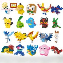 DIY Pokemon Blöcke kleine Cartoon Mini Baustein Pikachu Charizard Eevee Mewtwo Anime montieren Action-Modell Puppen Spielzeug