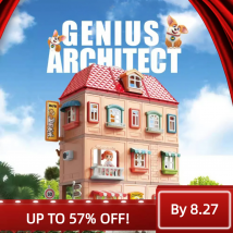 DIY-Puppenhaus, dreistöckige Villa, großes Montage-Baustein-Prinzessinnenschloss, Spielzeug-Geschenkset für Kinder ab 3 Jahren