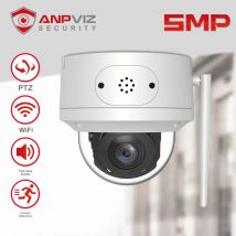 Anpviz Wifi PTZ Telecamera esterna 5MP Videocamera di sicurezza Zoom 5X AI Supporto rilevamento umano Audio bidirezionale IP66 CamHi App H.265