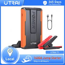 UTRAI-Car Jump Starter Power Bank, caricabatteria portatile per auto, dispositivo di avviamento, illuminazione di avviamento di emergenza automatica, 12V