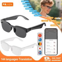 XG89 Smart Audio Brille Sprachübersetzer Zwei-Wege-Geräuschunterdrückung Lange Akkulaufzeit Damen Herren Kopfhörer für Trip Business