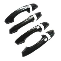 Plastic Imitation Carbon Fiber Door Handle Cover Trim for Skoda Octavia 4 IV 2021 Mk4 RS VRS Accessories Car Styling Sticker