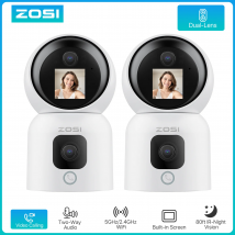 ZOSI Smart Baby Cams WiFi PTZ Auto Tracking AI 360 ° panoramica videosorveglianza interna