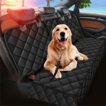 Copertura protettiva per sedile posteriore per auto per cani Coprisedile per animali domestici resistente allo sporco impermeabile Tracolla nera Amaca Materasso da viaggio per animali domestici