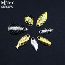 MNFT 40Pcs Spinner Klinge Köder Kit DIY Metall Angeln Köder, Der Werkzeug Angeln Zubehör
