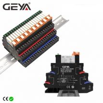 1PCS GEYA 6,2mm dicke Din-schiene Schlank Relais Modul 6A 1NO1NC 12V Relais 24V 48V 110V 230V