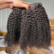 8-30" Mongolisches 100% Virgin Raw Afro Kinky Curly Human Hair Bundles Deal Tissage 3/4 Bundle Angebote Haarverlängerung Großhandel 18A