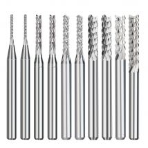 0.5-3.175mm PCB Milling Cutter 3.175mm Shank CNC Router Bit Carbide End Mill CNC PCB Milling Bits Cutter For Engraving Machine