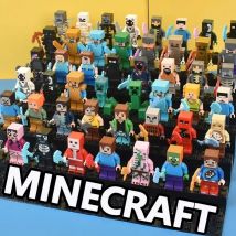 8 sztuk/partia Klocki Minecrafte Creeper Małe Klocki Konstrukcyjne EnderDragon DIY Steve Cube Szkielet Koń Figurki Mini Klocki Konstrukcyjne Dla Dzieci