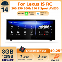 Nunoo Android 14 Bezprzewodowe radio samochodowe Carplay dla Lexus IS RC 200 250 300 350 200t 300h