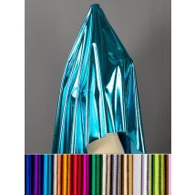 Hochelastischer, glänzender Spandex-Stretch-Bronzing-Stoff für Hochzeitsdekoration, Bühnenauftritt, Bekleidungsstoffe, halber Meter