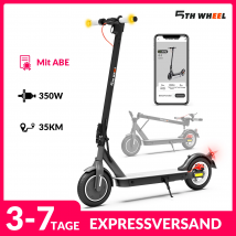 5TH WHEEL 37V 8AH Elektro Scooter, 350W Motor & 10 Zoll Reifen, Deutsche ABE, 40km Reichweite, 120kg Belastung